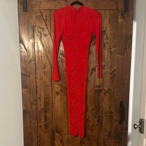 A.L.C. Vibrant Red Long Sleeve Dress
